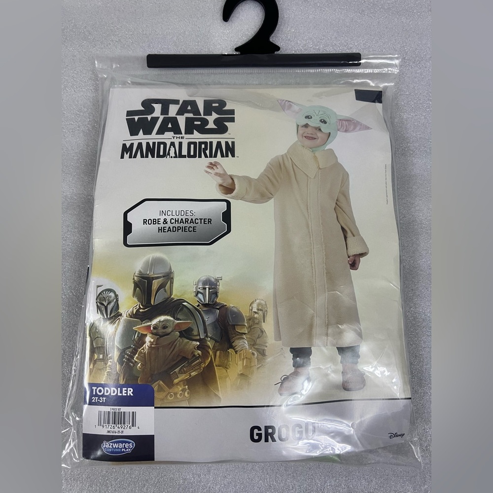Halloween Costume Star Wars The Mandalorian Grogu Toddler Size 2T-3T Jazwares